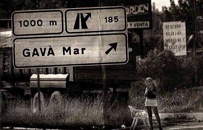 Prostituta en la autovía de Castelldefels a la altura de Gavà Mar